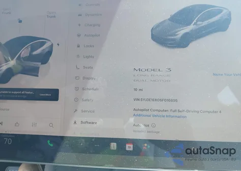 2025 Tesla Model 3 Long Range All-Wheel Drive из США, поврежденный, VIN 5YJ3E1EB0SF016895